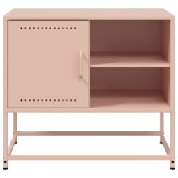 Berkfield Home TV Cabinet Pink 68x39x60.5 cm Steel - thumbnail 6