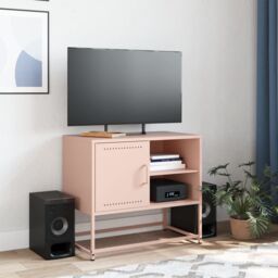 Berkfield Home TV Cabinet Pink 68x39x60.5 cm Steel - thumbnail 3
