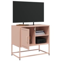 Berkfield Home TV Cabinet Pink 68x39x60.5 cm Steel - thumbnail 4