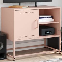 Berkfield Home TV Cabinet Pink 68x39x60.5 cm Steel