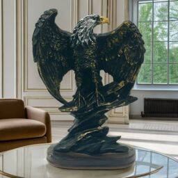 Smartbies Eagle Statue Resin Ornament Home Or Office Decor in Light Brown - Size: 1 Pack