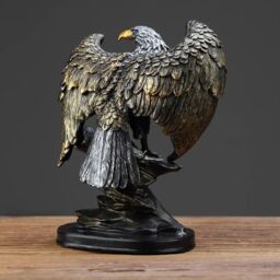 Smartbies Eagle Statue Resin Ornament Home Or Office Decor in Light Brown - Size: 1 Pack - thumbnail 4