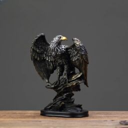 Smartbies Eagle Statue Resin Ornament Home Or Office Decor in Light Brown - Size: 1 Pack - thumbnail 2
