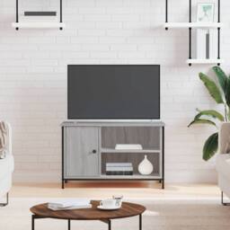 Berkfield Home TV Cabinet Grey Sonoma 80x40x50 cm Engineered Wood - Size: 80 x 40 x 50 cm - thumbnail 2