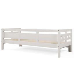 BTM Wooden Sofa Bed Single Daybed White 90x190cm with Pull Out Trundle - thumbnail 8