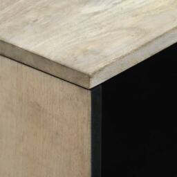 Berkfield Home Elegant Coffee Tables with Drawer with Storage White, Black 80 x - thumbnail 6