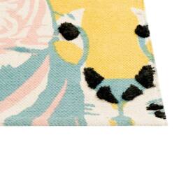 Wyld and Coco Kids Safari Rug 80 x 150 cm Multicolour Low-Pile - Size: 80 cm x 150 cm - thumbnail 6