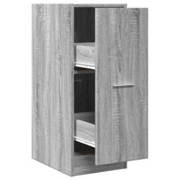 Berkfield Home Apothecary Cabinet Grey Sonoma 30x41x77.5 cm Engineered Wood - thumbnail 2