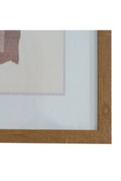 KDMD Terran Art Mounted in Wooden Frame - Elegant Contemporary Wall Art in Brown - thumbnail 2