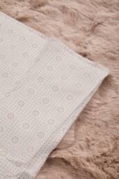 Living and Home Sleek Textured Plush Sofa Cover in Brown - Size: 90 cm x 90 cm - thumbnail 6