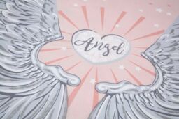 Rapport Home Angel Wings Polycotton Duvet Cover Set with Pillowcase in Dusty Pink - Size: King - thumbnail 2