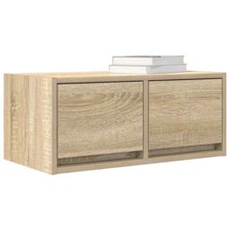 Berkfield Home TV Cabinets 2 pcs Sonoma Oak 60x31x25.5 cm Engineered Wood in Brown - thumbnail 4