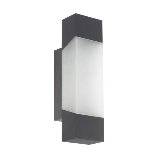 Loops IP44 Outdoor Wall Light Anthracite Porch Accent Lamp 4.8W Built in LED - image 1