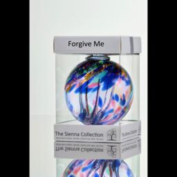 Sienna Glass 10cm Spirit Ball Forgive Me Multicoloured Blue - thumbnail 4