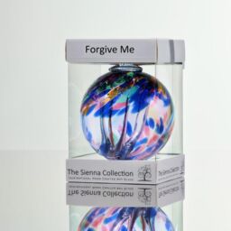 Sienna Glass 10cm Spirit Ball Forgive Me Multicoloured Blue - thumbnail 1