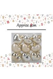 VFM e-Store Christmas Tree Decoration Ornament X 9 4cm Champagne in Ivory - thumbnail 2
