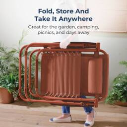 Gainsborough Zero Gravity Reclining Garden Chair with Locking Position in Terracotta - thumbnail 6