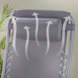 Gainsborough Zero Gravity Reclining Garden Chair with Locking Position in Terracotta - thumbnail 4