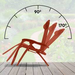 Gainsborough Zero Gravity Reclining Garden Chair with Locking Position in Terracotta - thumbnail 5
