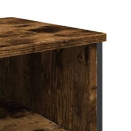Berkfield Home Console Table Smoked Oak 100x35x74.5 cm Engineered Wood in Brown - thumbnail 7