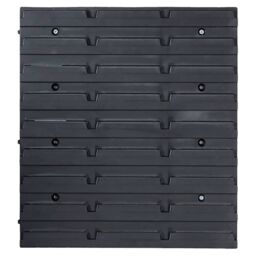 Berkfield Home 34 Piece Storage Bin Kit with Wall Panels Red & Black - thumbnail 7
