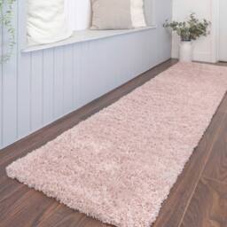 Kukoon Blush Pink Super Soft Shaggy Rug in Baby Pink - Size: 160 cm x 230 cm - thumbnail 4