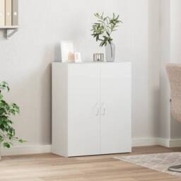 Berkfield Home File Cabinet White 60x32x77.5 cm Engineered Wood - thumbnail 3
