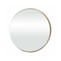 Minster Bevelled Round Mirror - L5 x W50 x H50 cm - Gold - Size: 1 Pack - thumbnail 1