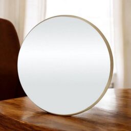 Minster Bevelled Round Mirror - L5 x W50 x H50 cm - Gold - Size: 1 Pack - thumbnail 3