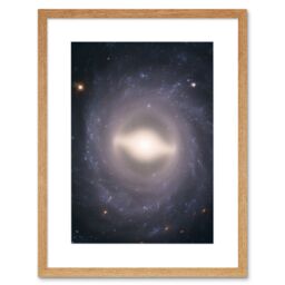 Artery8 Wall Art Print Hubble Space Astronomy NGC 1015 Supernova Barred Spiral Galaxy w/ Symmetrical Arms A Black Hole & Star Forming Region Bright - thumbnail 1
