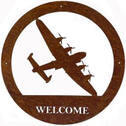 Poppyforge Lancaster Large Wall Art, with Text, Steel - W49.5 x H49.5 cm - BM/RtR in Brown - thumbnail 2