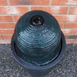 Monstershop Round Ball Solar Water Feature in Grey - thumbnail 6