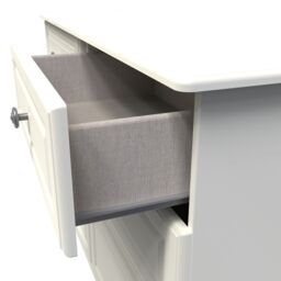 Ready Assembled 2 U Stirling 6 Drawer Wide Chest (Ready Assembled) in Cream - thumbnail 5