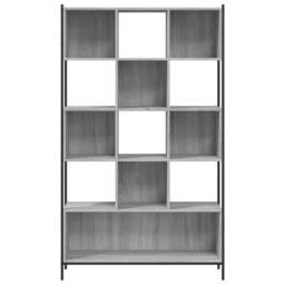 Berkfield Home Bookcase Grey Sonoma 102x28x172 cm Engineered Wood - Size: 102 x 28 x 172 cm - thumbnail 5