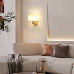 Pheashine Natural Wooden Wall Lamp Oval Glass Shade E27 Fitting in White - thumbnail 5