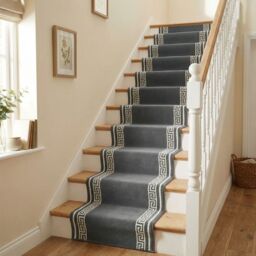 runrug Grey Key Stair Carpet Runner - Size: 60 cm x 720 cm - thumbnail 6
