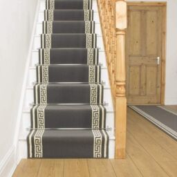 runrug Grey Key Stair Carpet Runner - Size: 60 cm x 720 cm - thumbnail 5