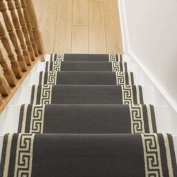 runrug Grey Key Stair Carpet Runner - Size: 60 cm x 720 cm - thumbnail 4
