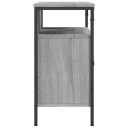 Berkfield Home Sturdy Bathroom Sink Cabinet Grey Sonoma 80x30x60 cm Engineered Wood - Size: 80 x 30 x 60 cm - thumbnail 7