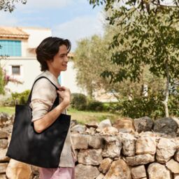 Westford Mill Maxi Cotton Tote Bag in Black - thumbnail 2