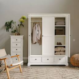 Statement Furniture Gainsborough White Triple Wardrobe - thumbnail 4