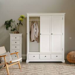 Statement Furniture Gainsborough White Triple Wardrobe