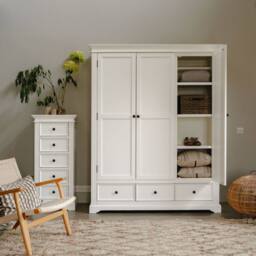 Statement Furniture Gainsborough White Triple Wardrobe - thumbnail 3