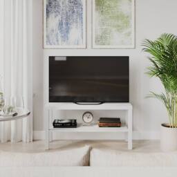 PAWNORA 2 Tier TV Bench Stand white - thumbnail 5