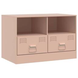 Berkfield Home TV Cabinets 2 pcs Pink 67x39x44 cm Steel - Size: 67 x 39 x 44 cm - thumbnail 7