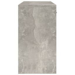 Berkfield Home Desk with Drawer&Cabinet Concrete Grey 100x40x73 cm Engineered Wood - Size: 100 x 40 x 73 cm - thumbnail 7