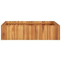 Berkfield Home Garden Raised Bed 100x100x25 cm Solid Acacia Wood in Brown - Size: 100 x 100 x 25 cm - thumbnail 3