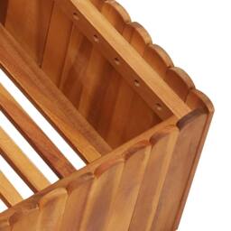 Berkfield Home Garden Raised Bed 100x100x25 cm Solid Acacia Wood in Brown - Size: 100 x 100 x 25 cm - thumbnail 4