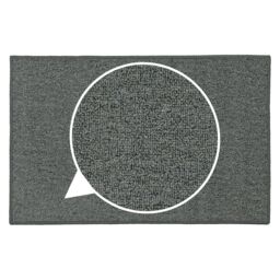 JVL Eden Machine Washable Latex Backed Doormat, 50x80cm, Grey - Size: 50 cm x 80 cm - thumbnail 9