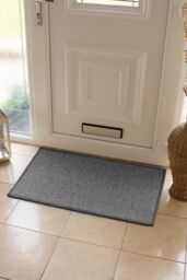 JVL Eden Machine Washable Latex Backed Doormat, 50x80cm, Grey - Size: 50 cm x 80 cm - thumbnail 2